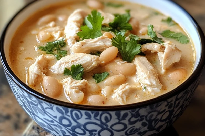 Creamy White Chicken Chili – Cozy, Flavorful & Easy to Make