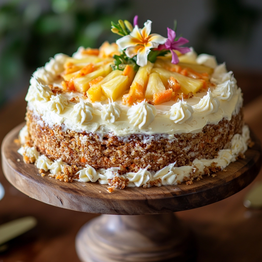 Carrot Cake Recipe with Pineapple 