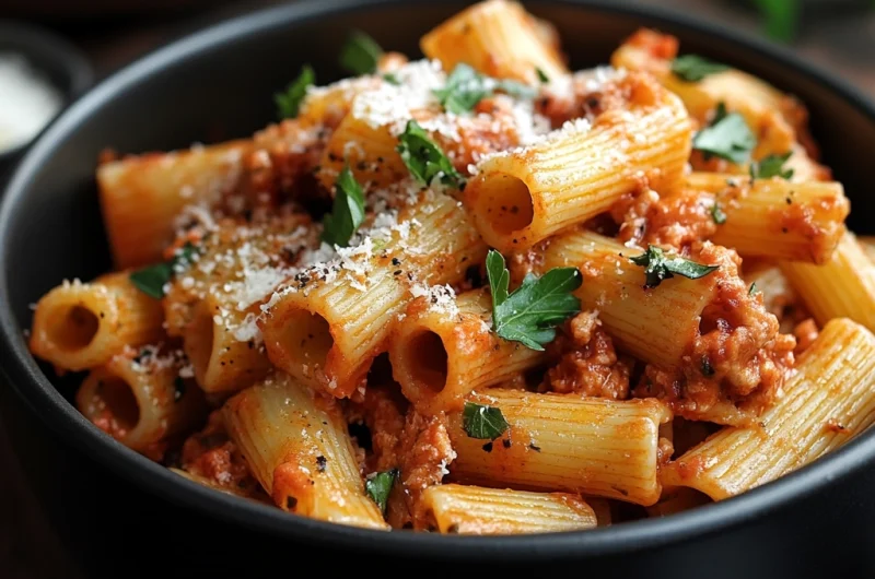 Delicious Rigatoni Pasta Recipe – Easy, Flavorful, and Perfectly Saucy