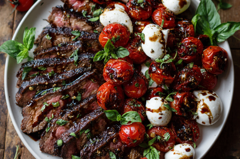 Balsamic Caprese Grilled Steak