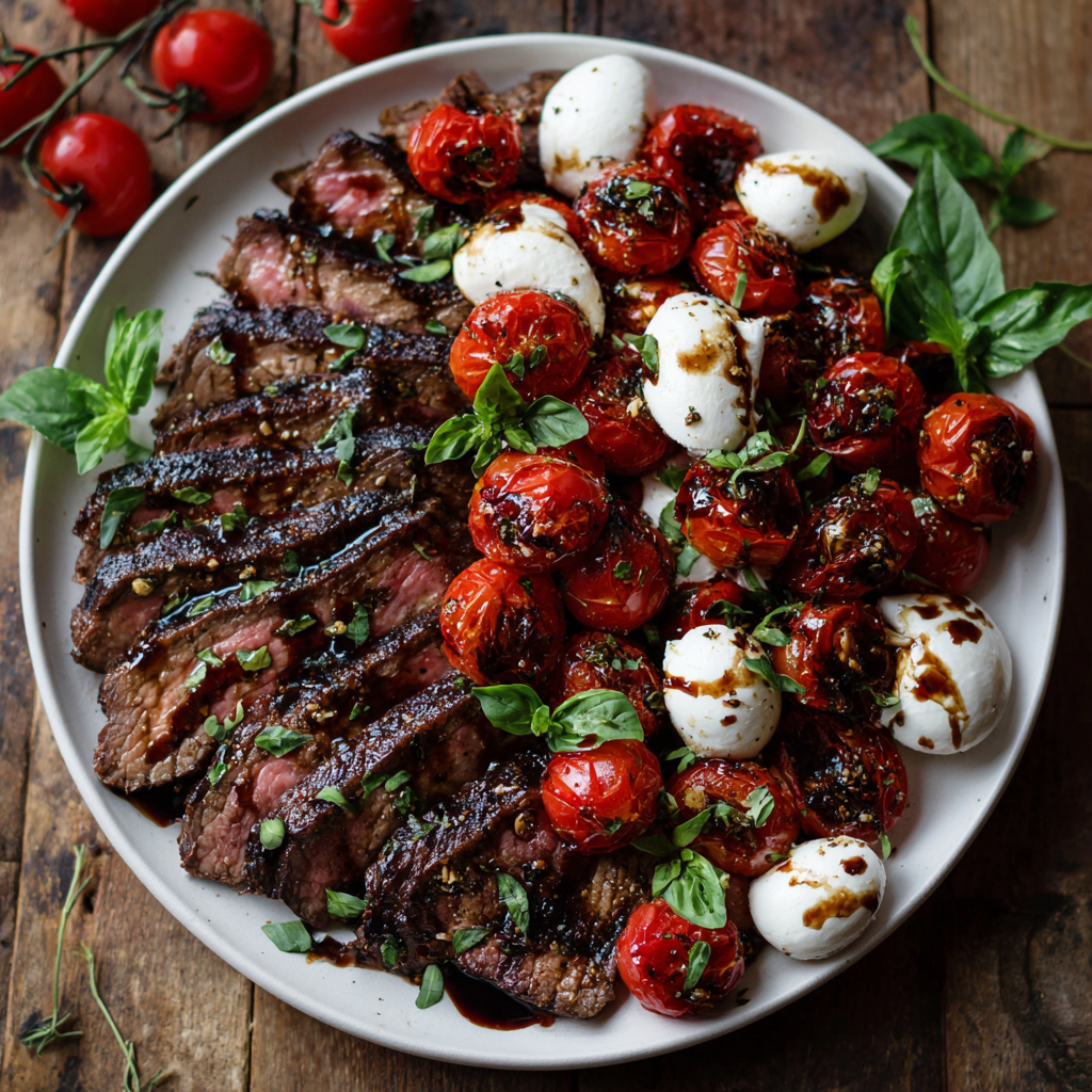 Balsamic Caprese Grilled Steak