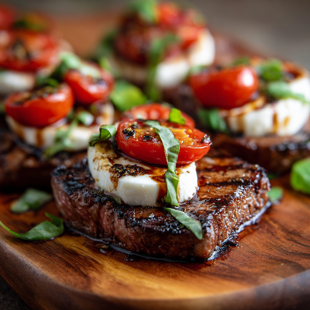 Balsamic Caprese Grilled Steak