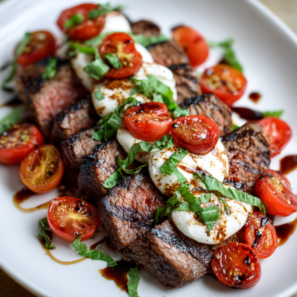 Balsamic Caprese Grilled Steak

