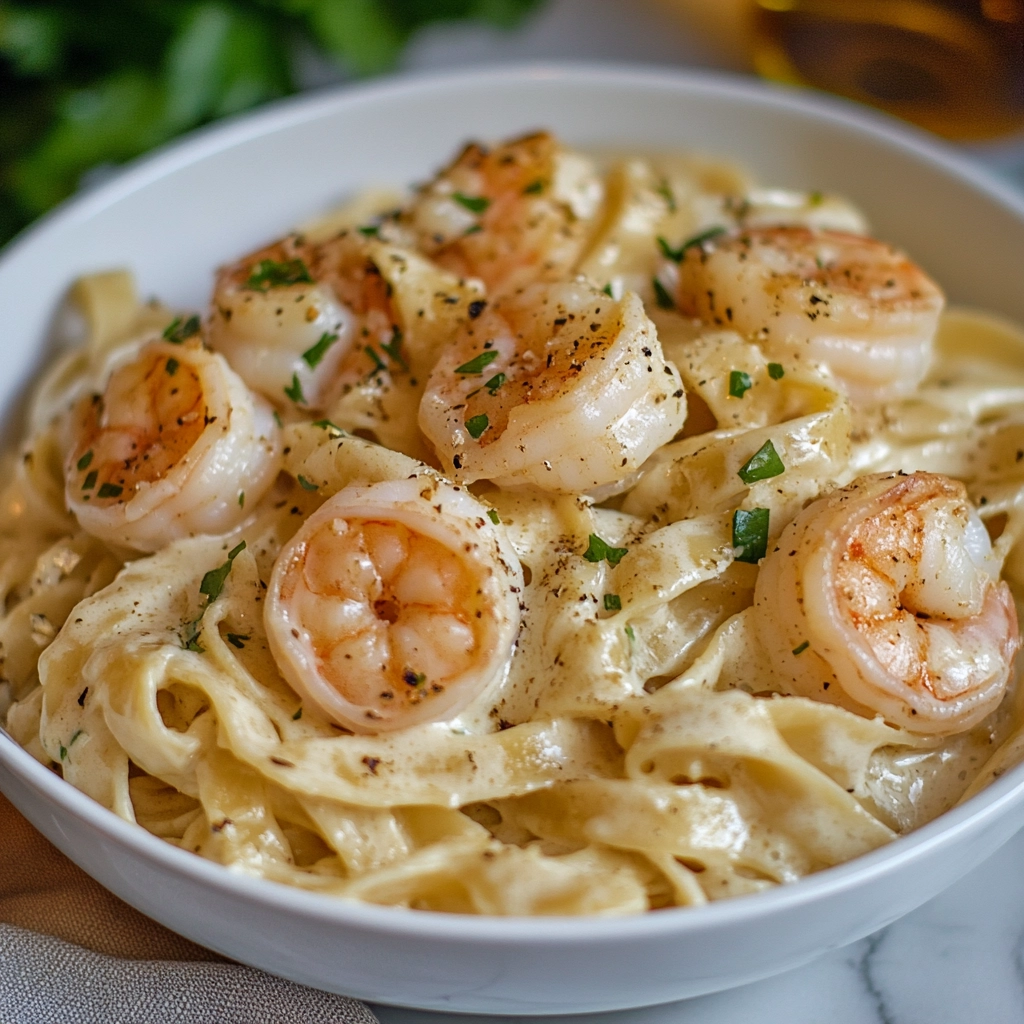 Shrimp Fettuccine Alfredo Recipe