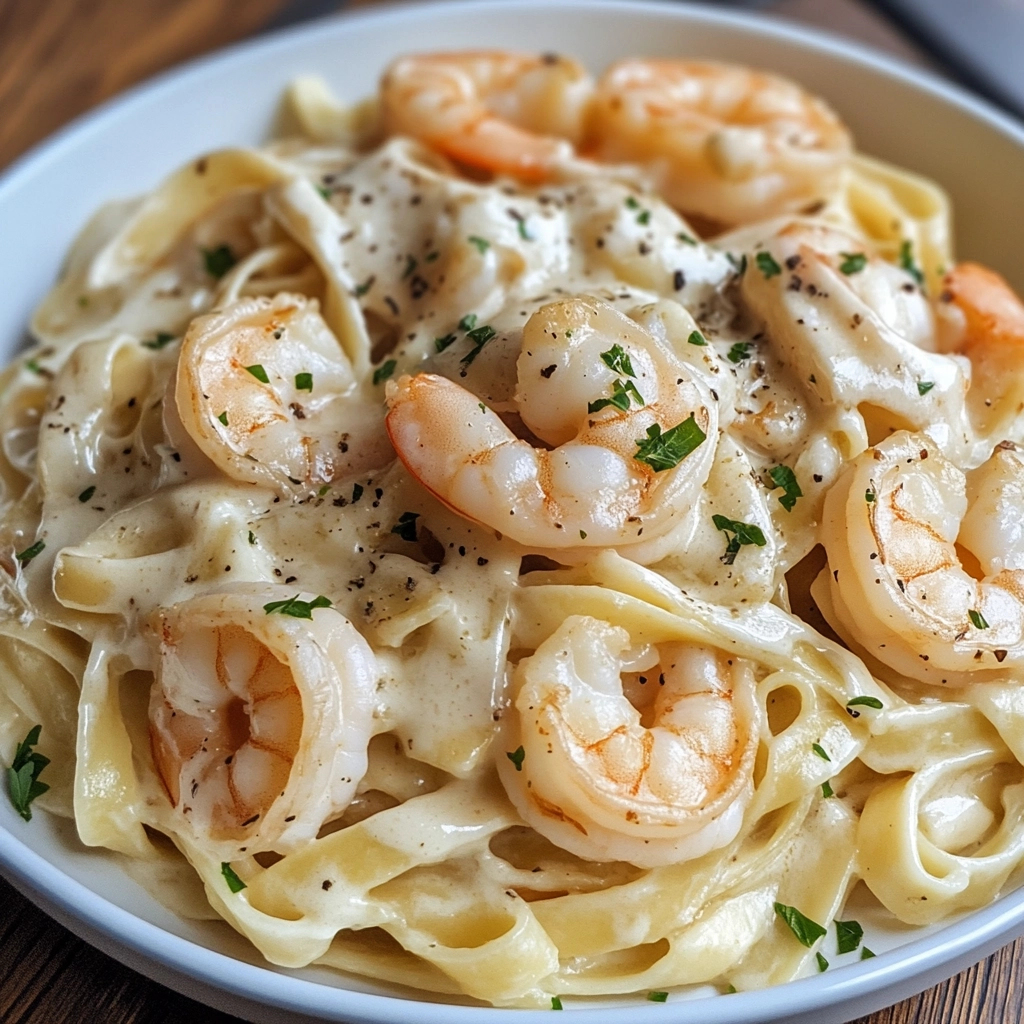 Shrimp Fettuccine Alfredo Recipe