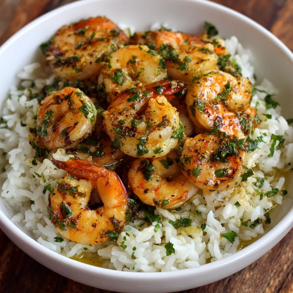 Cilantro Lemon Garlic Shrimp