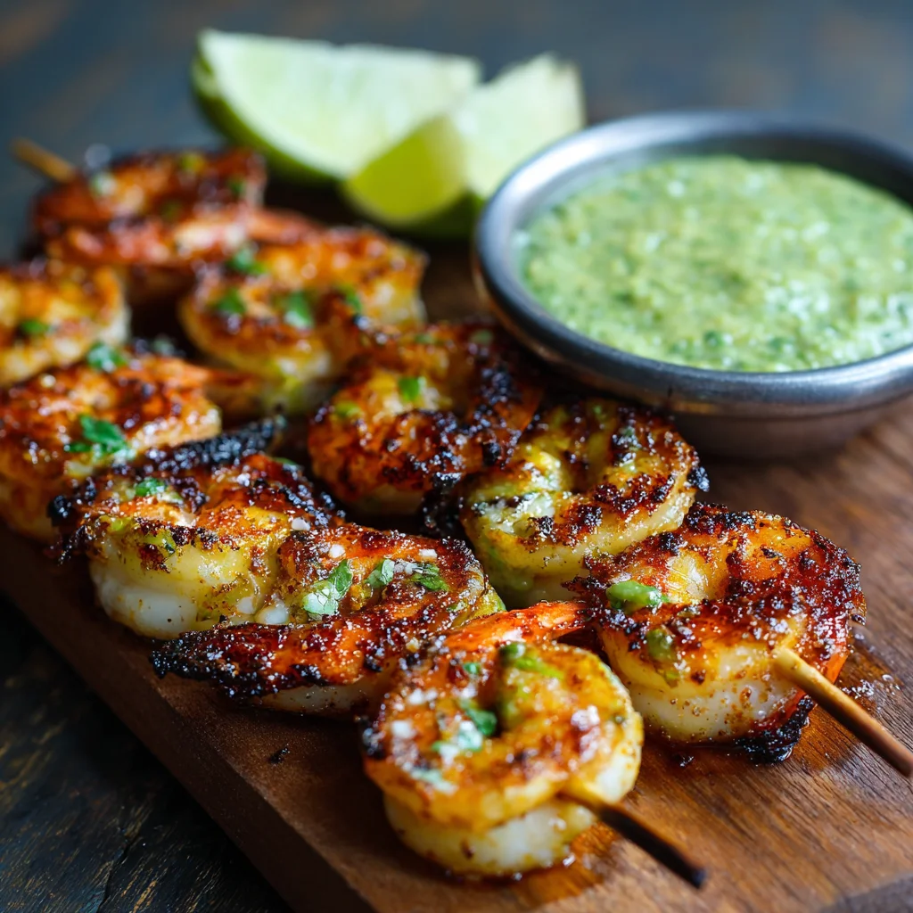 Grilled Margarita Shrimp Kebabs
