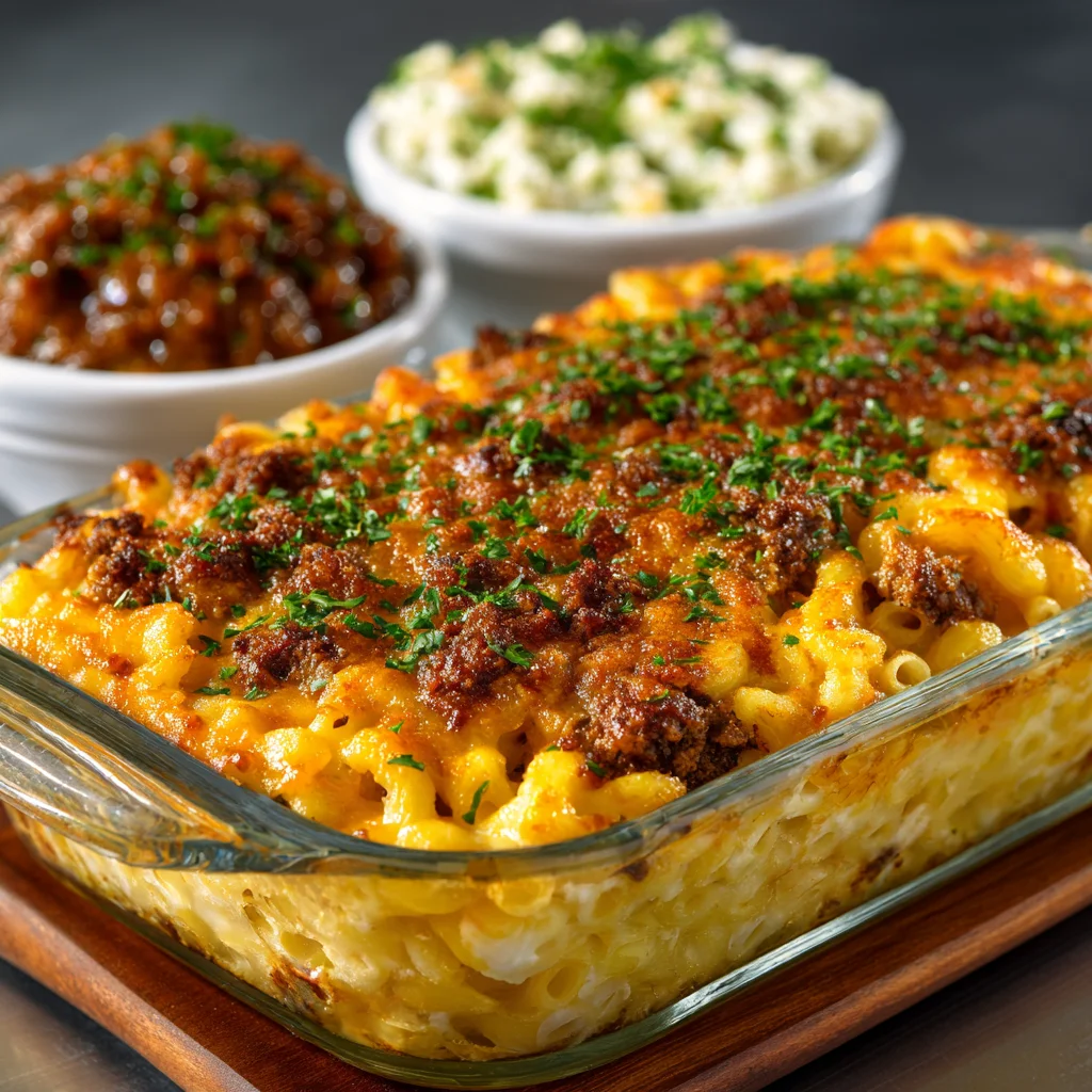 Mac and Cheese Meatloaf Casserole Recipe