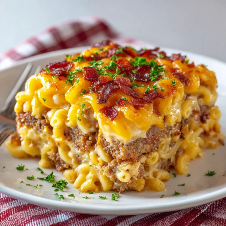 Mac and Cheese Meatloaf Casserole Recipe