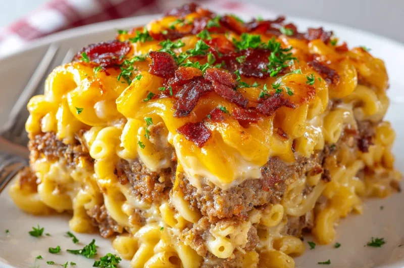 Mac and Cheese Meatloaf Casserole Recipe