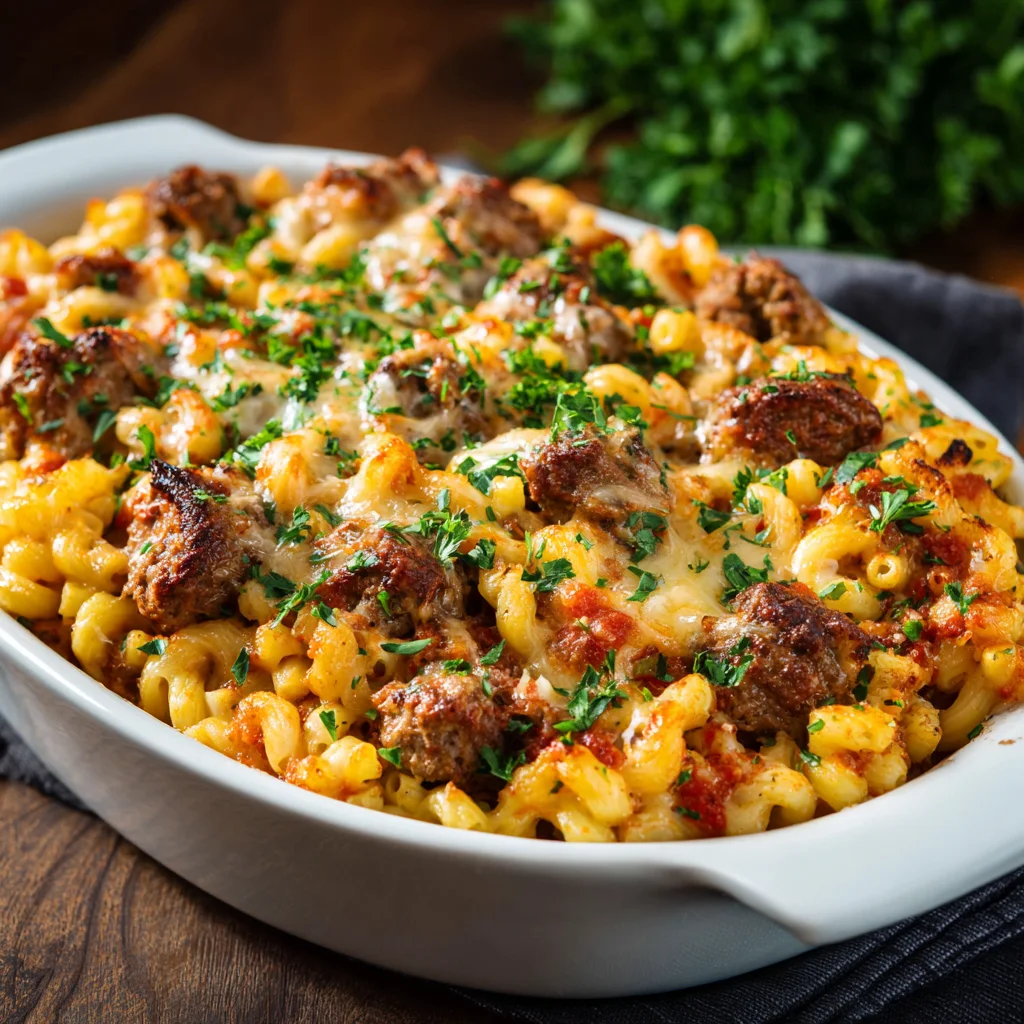 Mac and Cheese Meatloaf Casserole Recipe