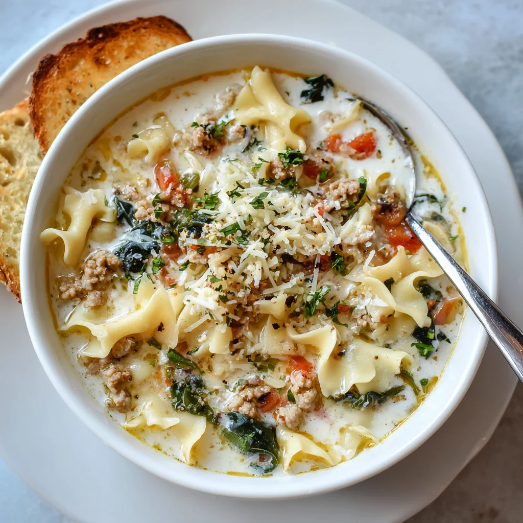 White Lasagna Soup