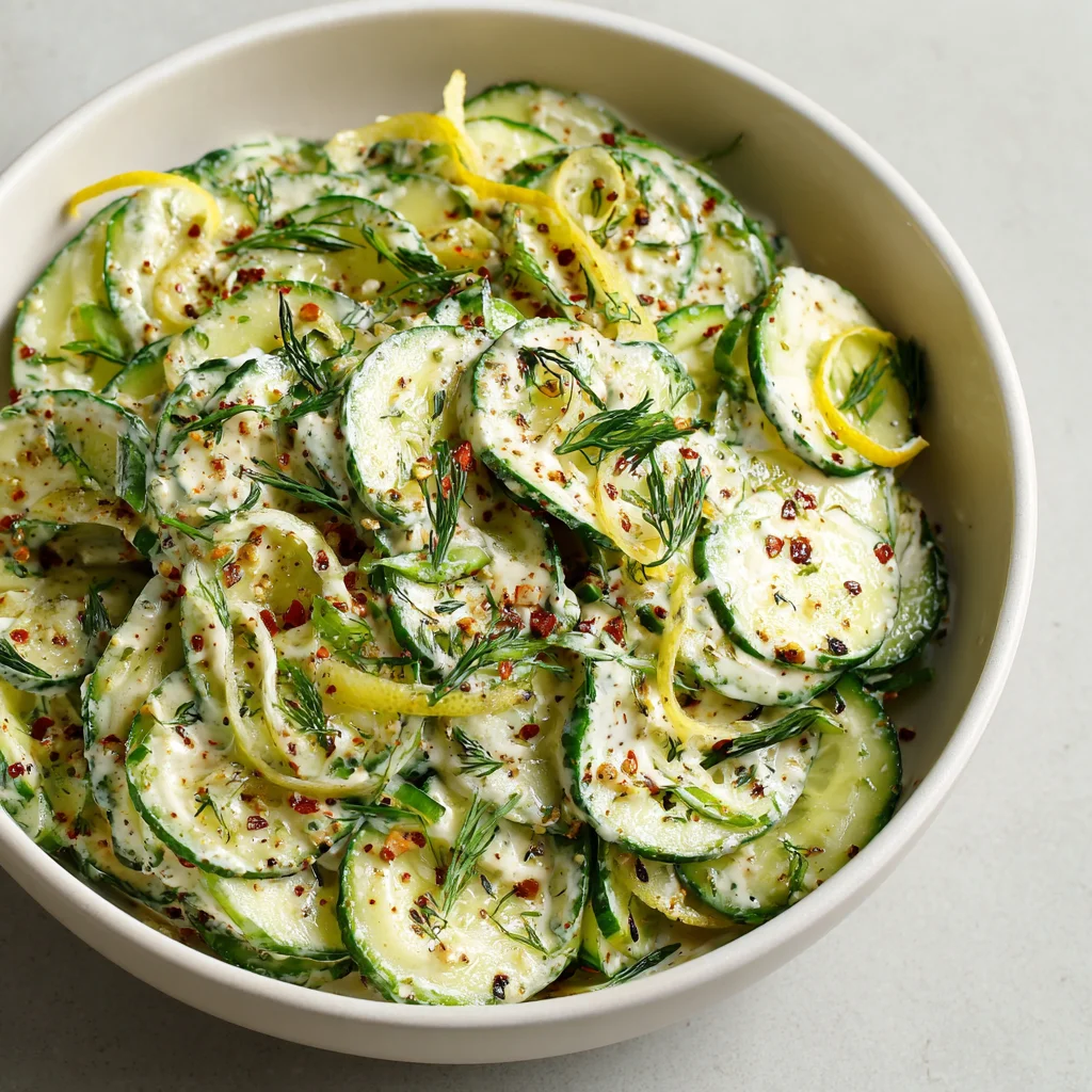 Creamy Cucumber Salad