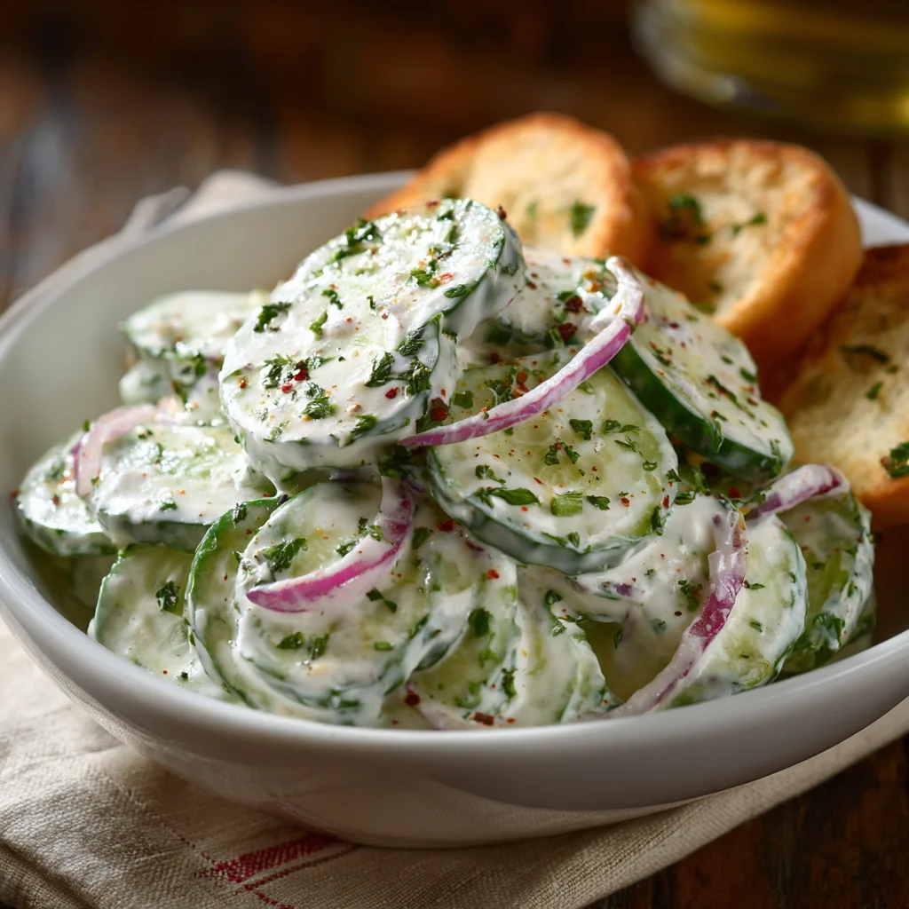 Creamy Cucumber Salad