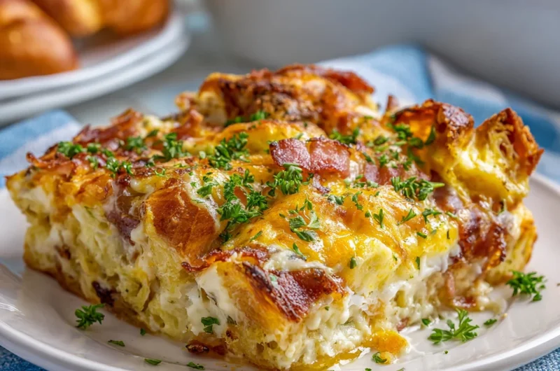 Croissant Breakfast Casserole Recipe