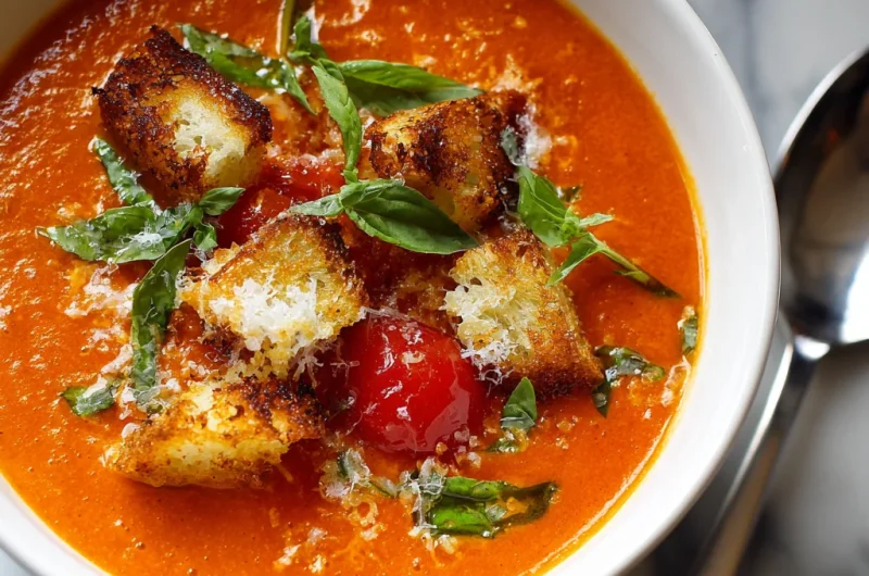 Roasted Red Pepper and Tomato Soup Recipe