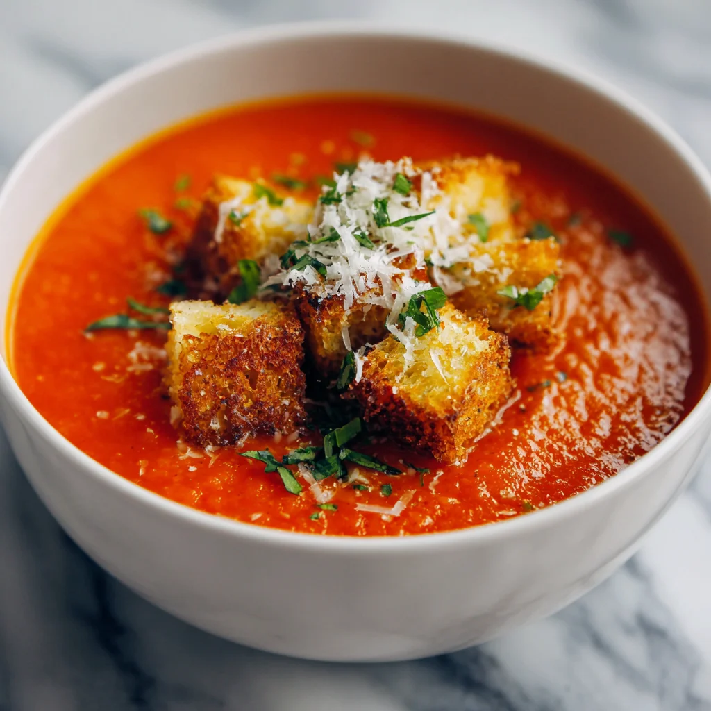 Roasted Red Pepper and Tomato Soup