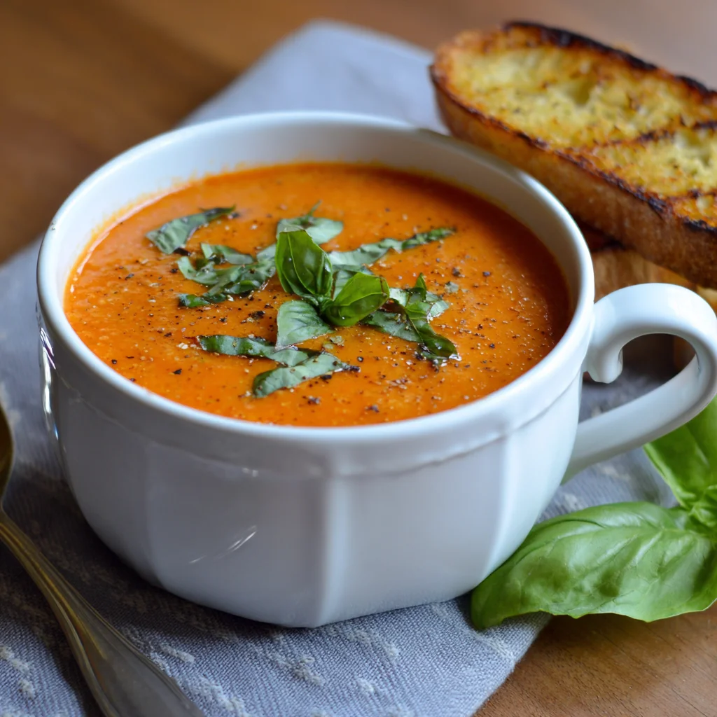 Roasted Tomato Basil Soup