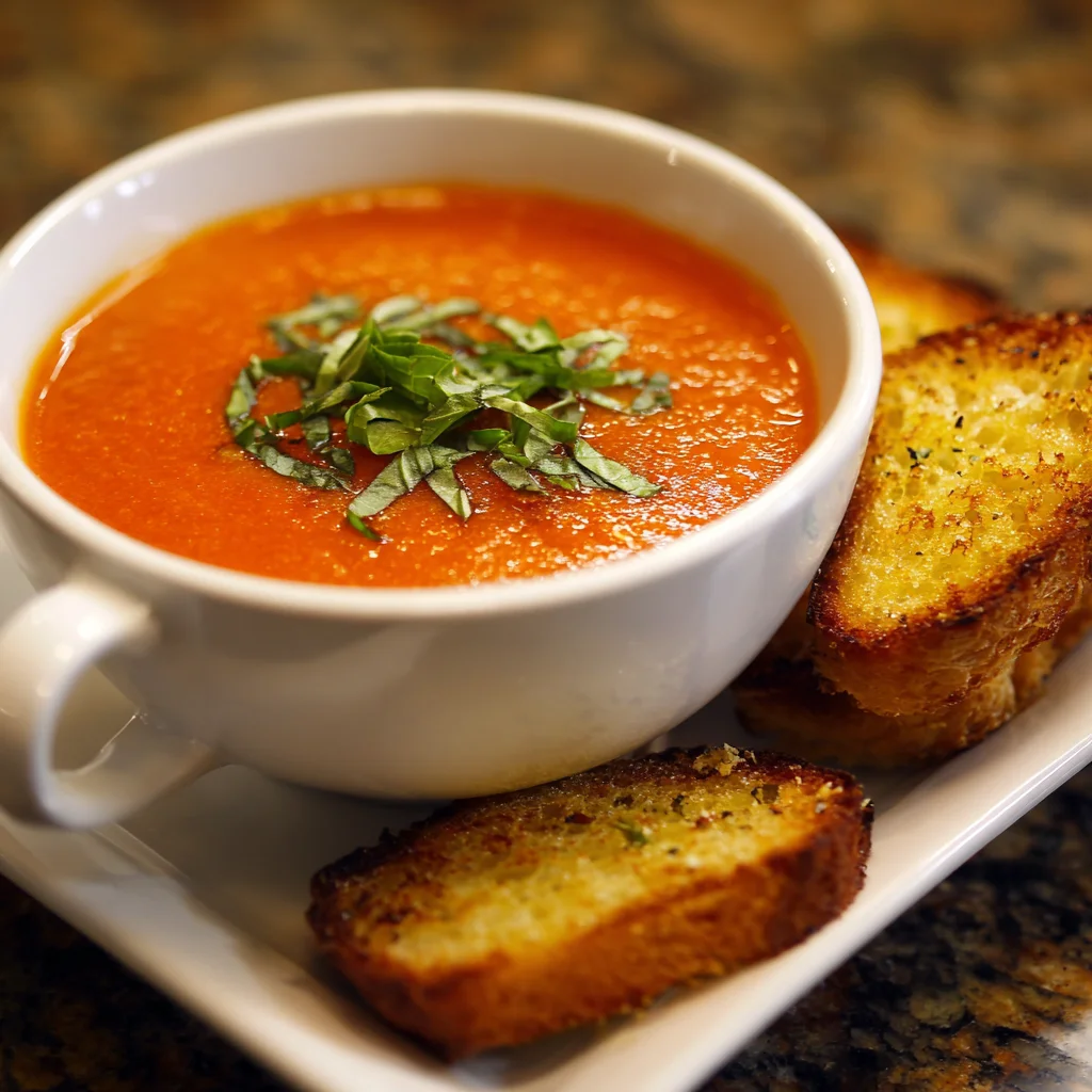 Roasted Tomato Basil Soup