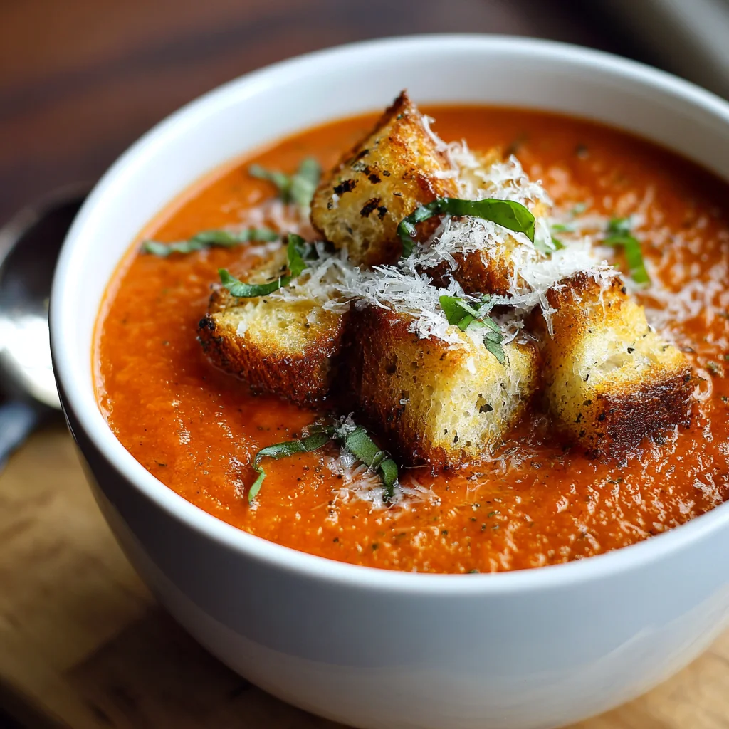 Roasted Tomato Basil Soup