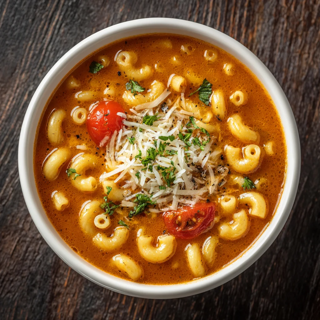 Tomato Macaroni Soup Recipe