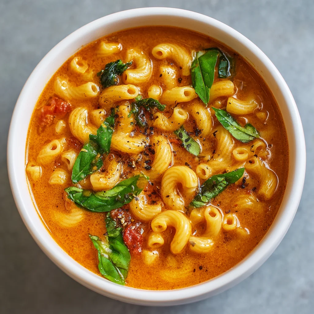 Tomato Macaroni Soup Recipe