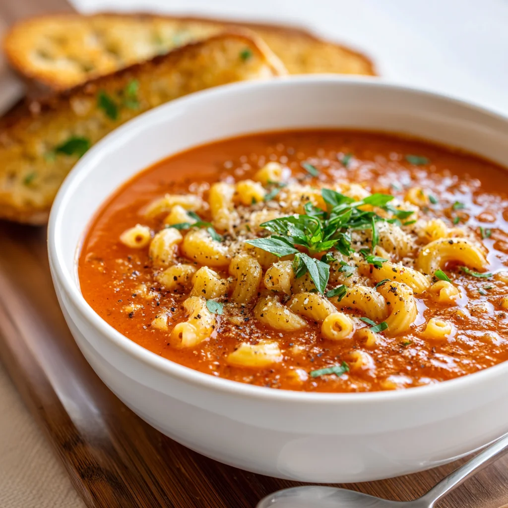 Tomato Macaroni Soup Recipe