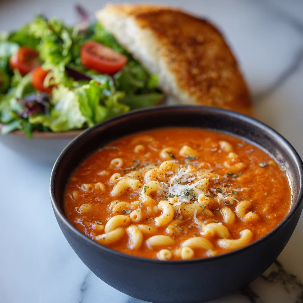 Tomato Macaroni Soup Recipe