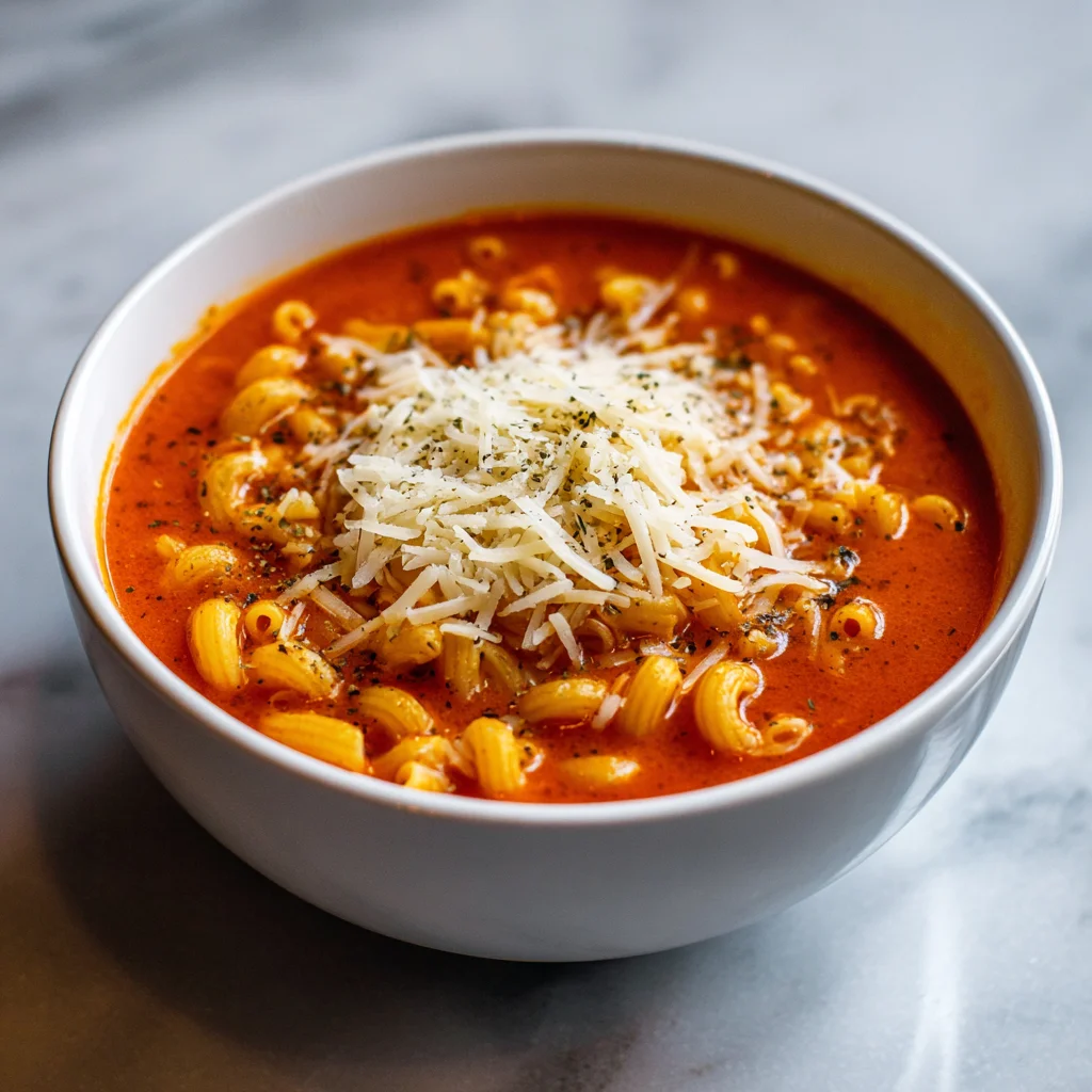 Tomato Macaroni Soup Recipe