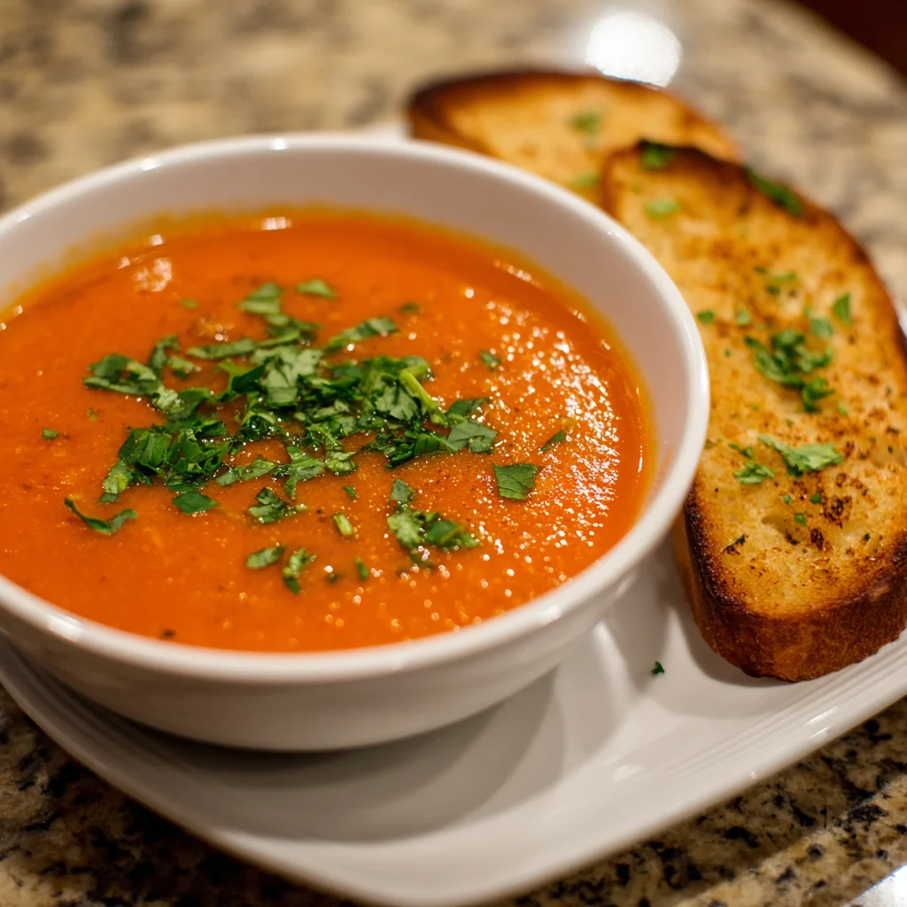 Tomato Soup with Canned Tomatoes