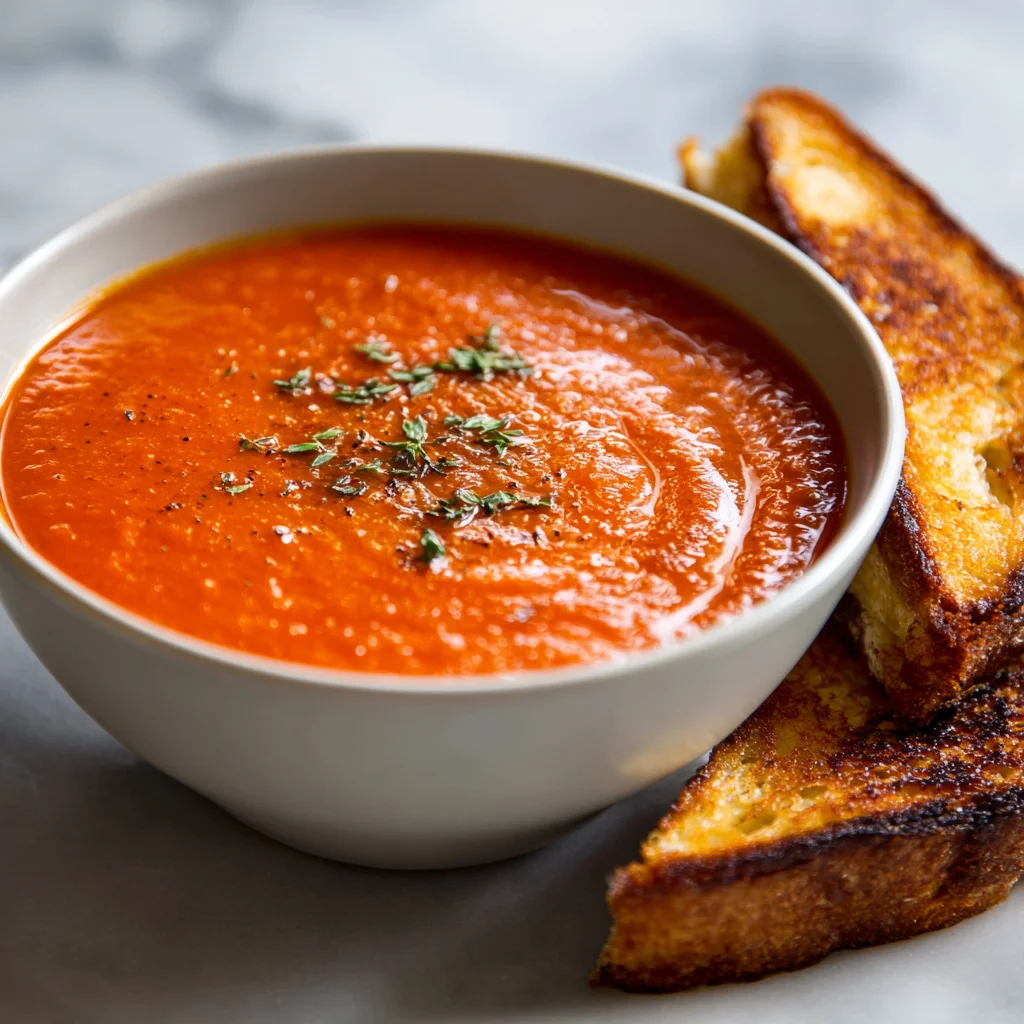 Tomato Soup with Canned Tomatoes
