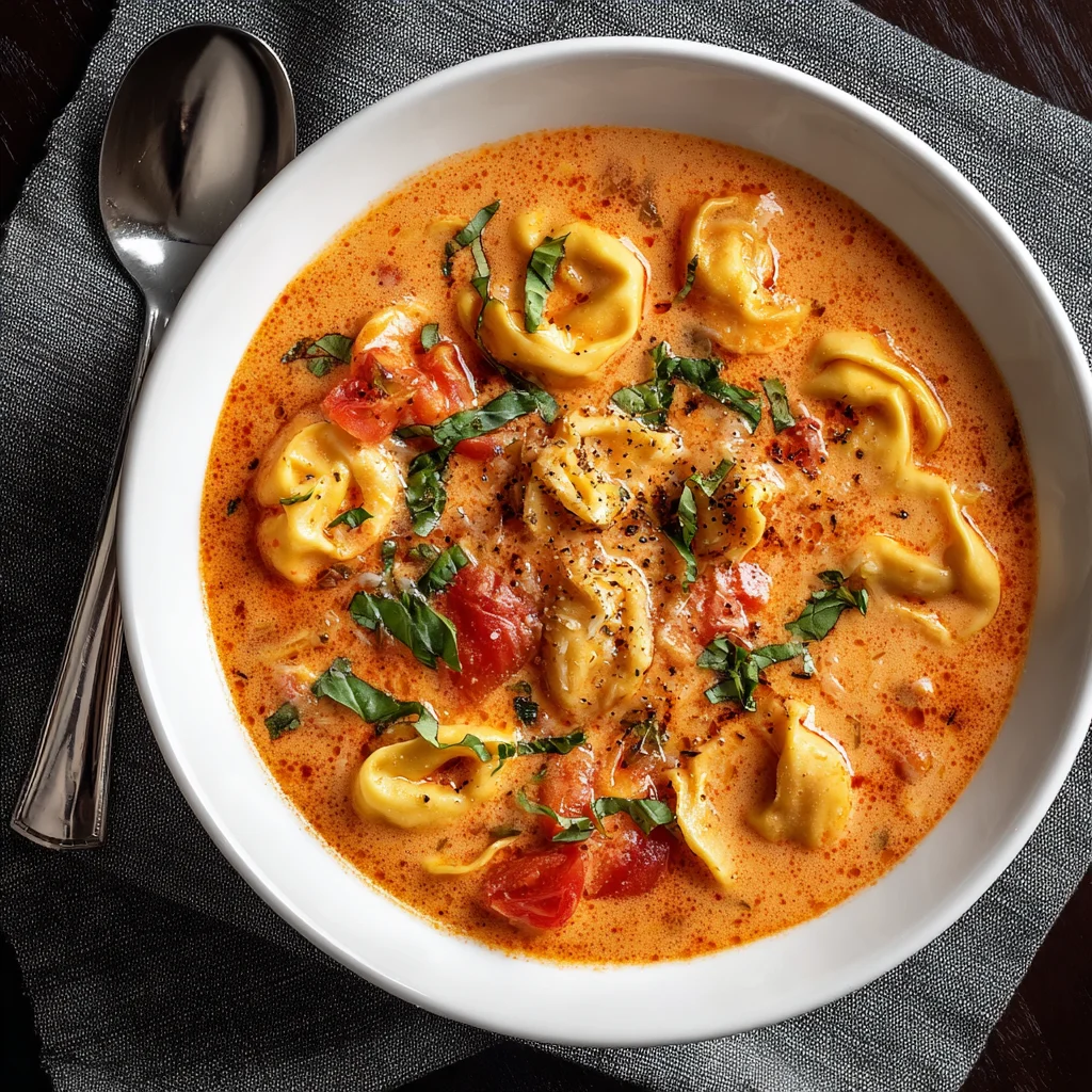 Creamy Tomato Tortellini Soup