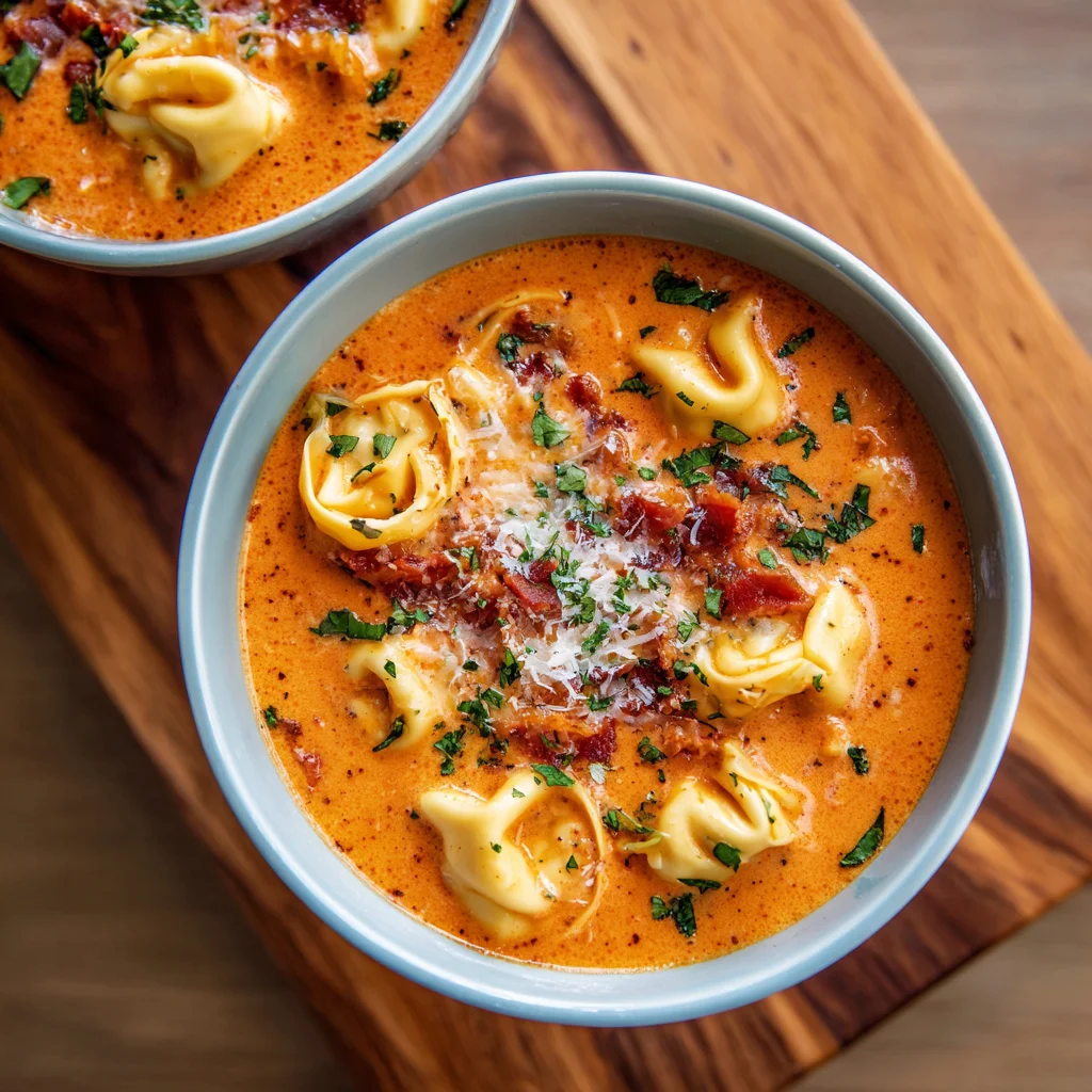 Creamy Tomato Tortellini Soup