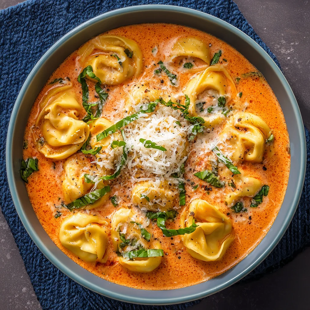 Creamy Tomato Tortellini Soup