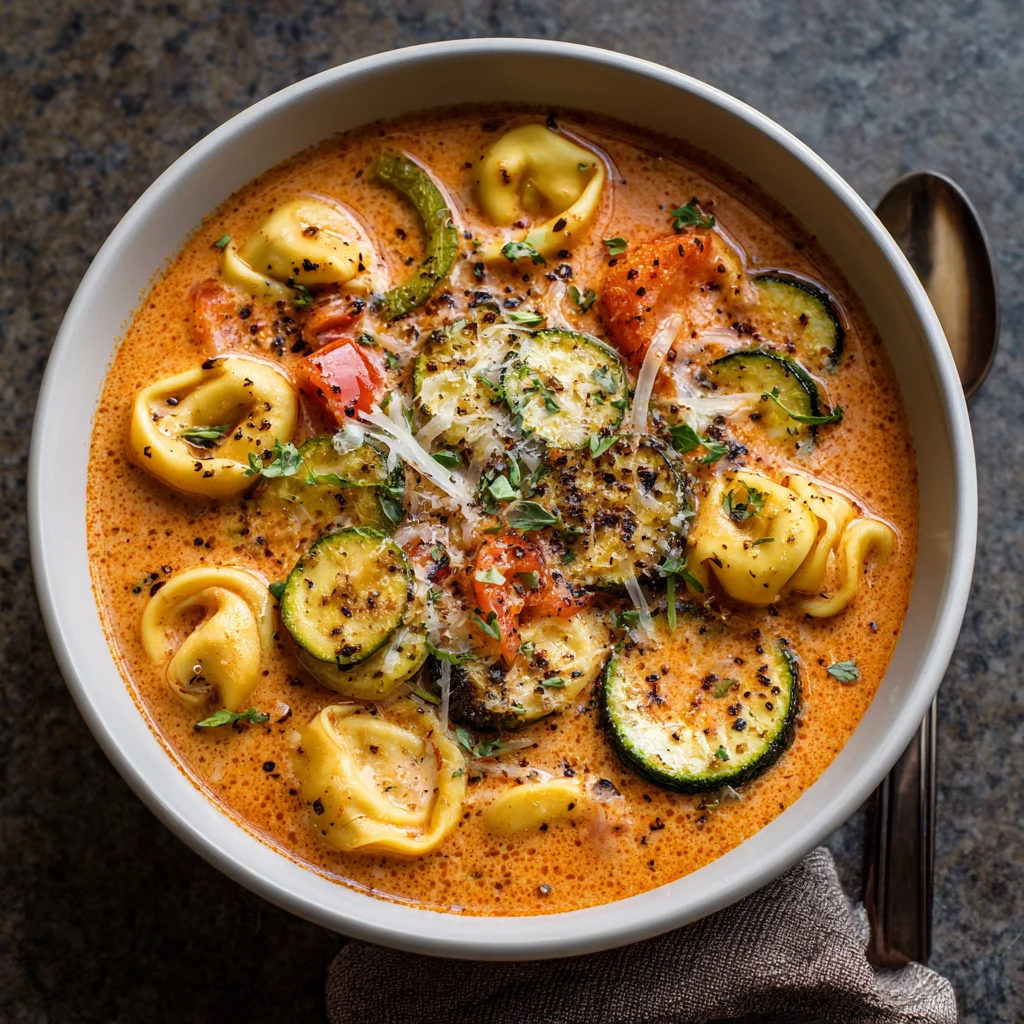 Creamy Tomato Tortellini Soup