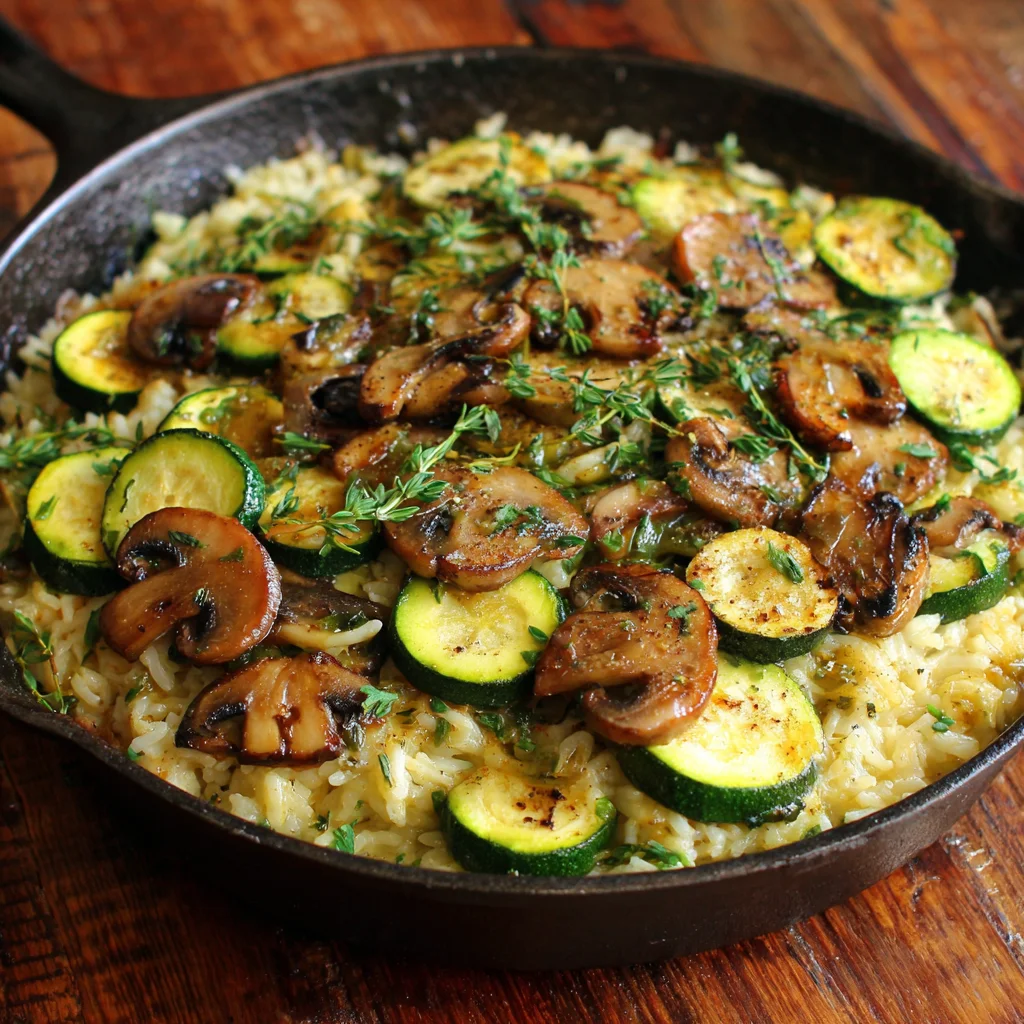 Skillet Zucchini and Mushrooms