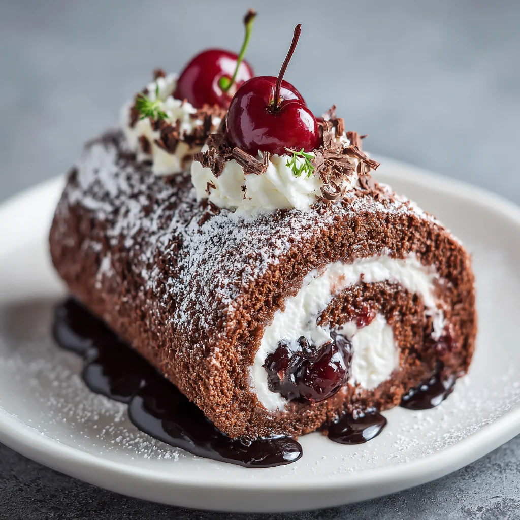 Black Forest Roll Cake