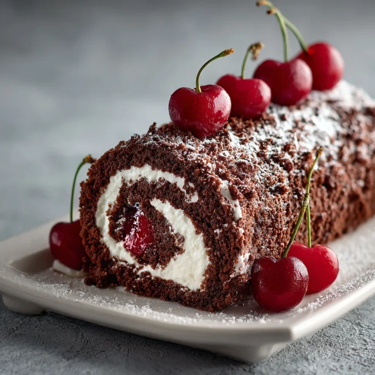 Black Forest Roll Cake