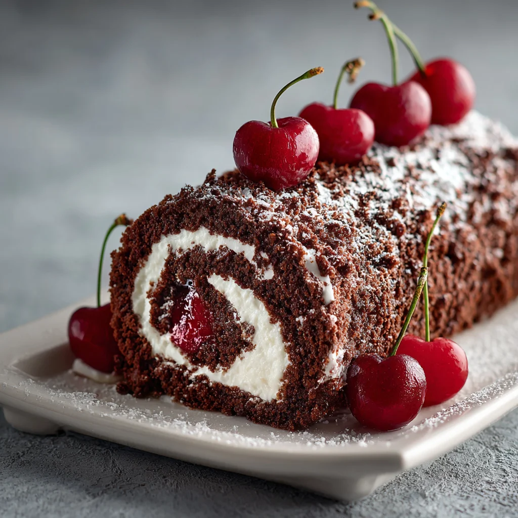 Black Forest Roll Cake
