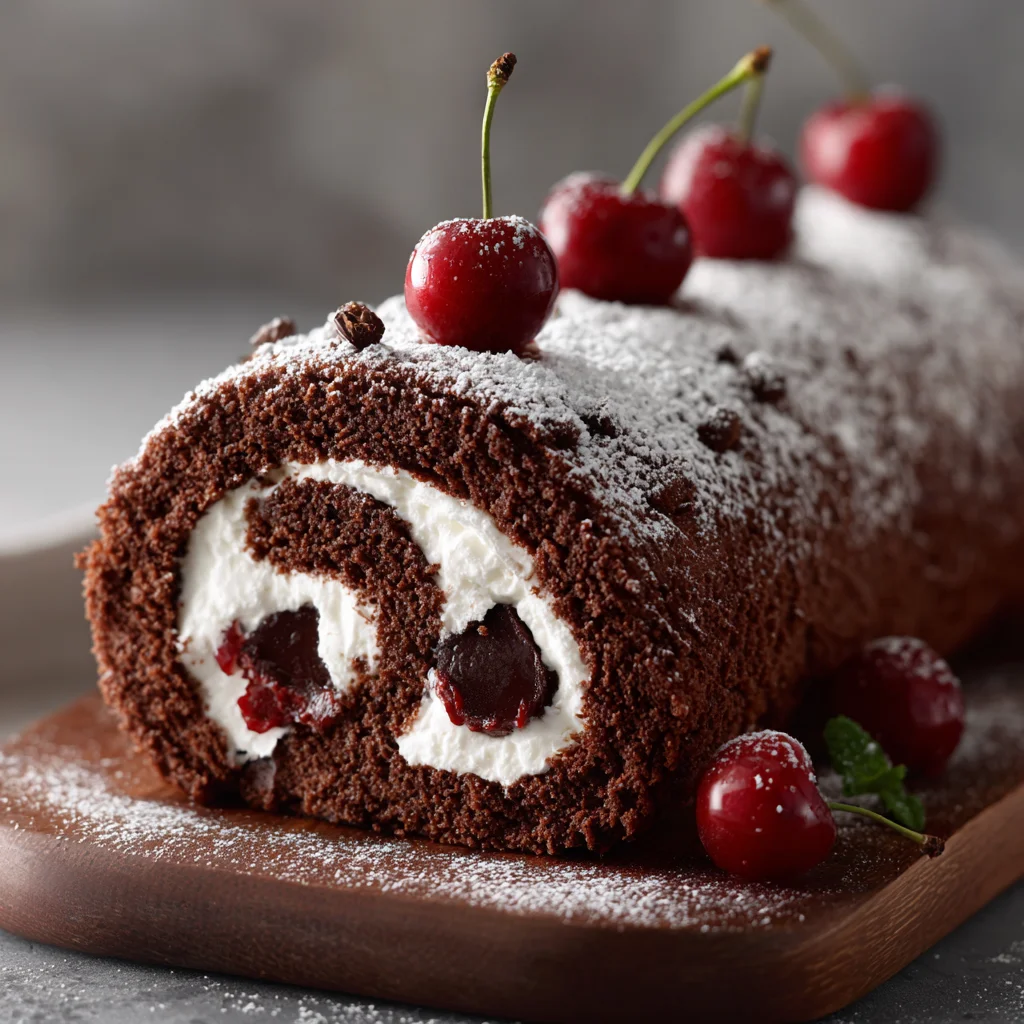 Black Forest Roll Cake