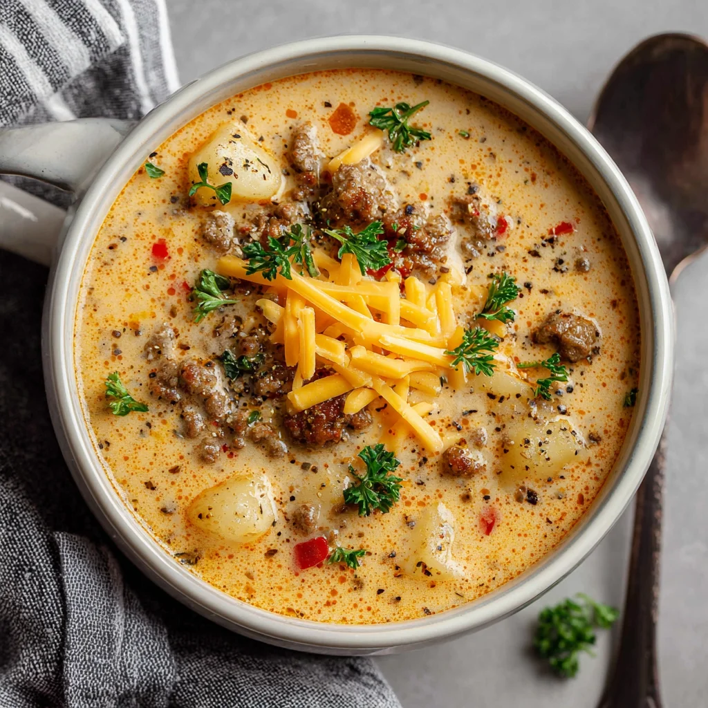 Cheeseburger Soup Recipe