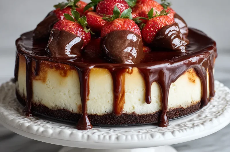 Chocolate Covered Strawberry Cheesecake Recipe
