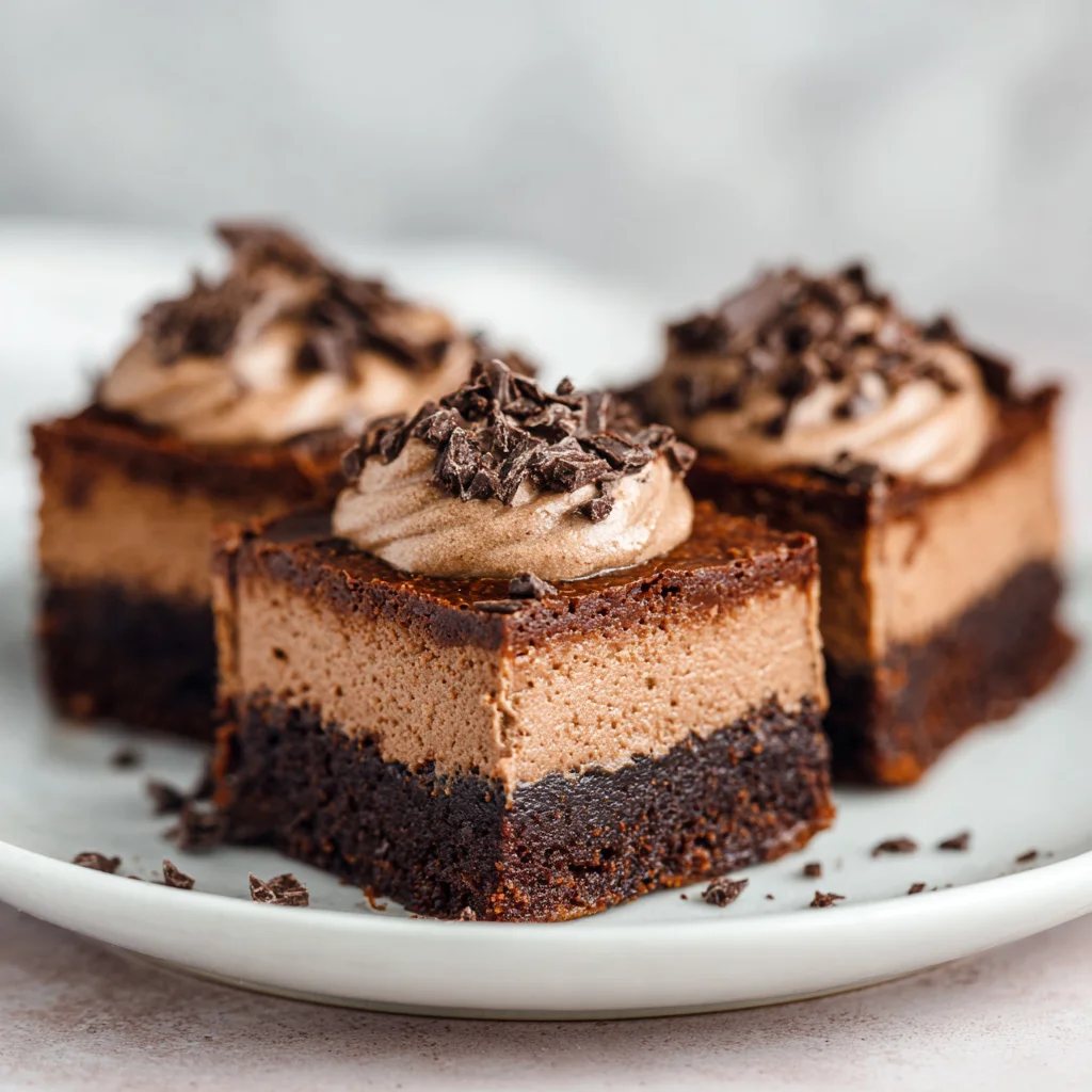 Chocolate Mousse Brownies