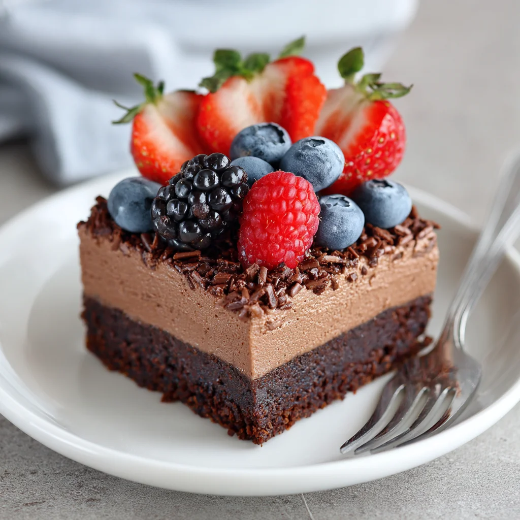 Chocolate Mousse Brownies