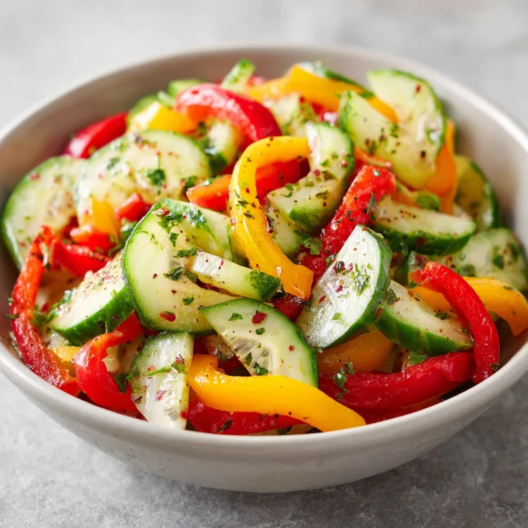 Cucumber Sweet Pepper Salad