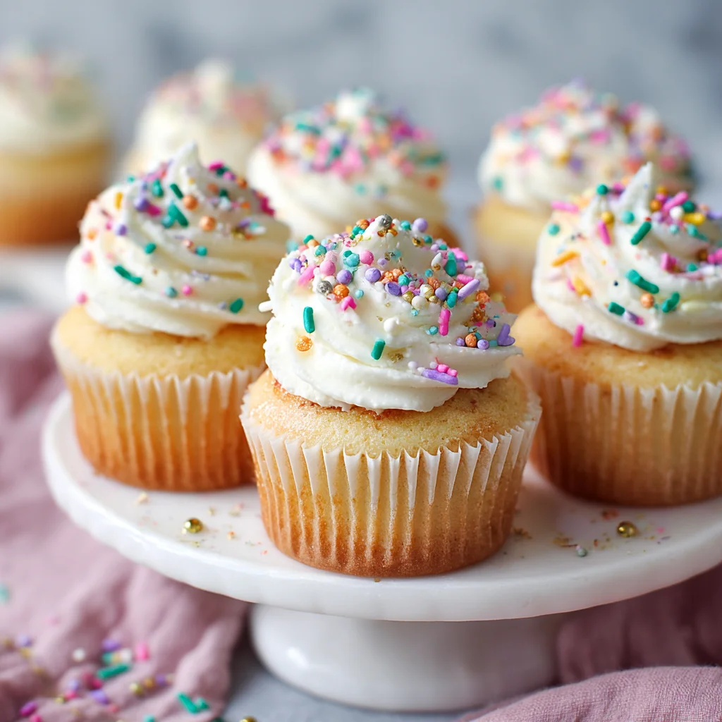 Fluffy Vanilla Cupcakes