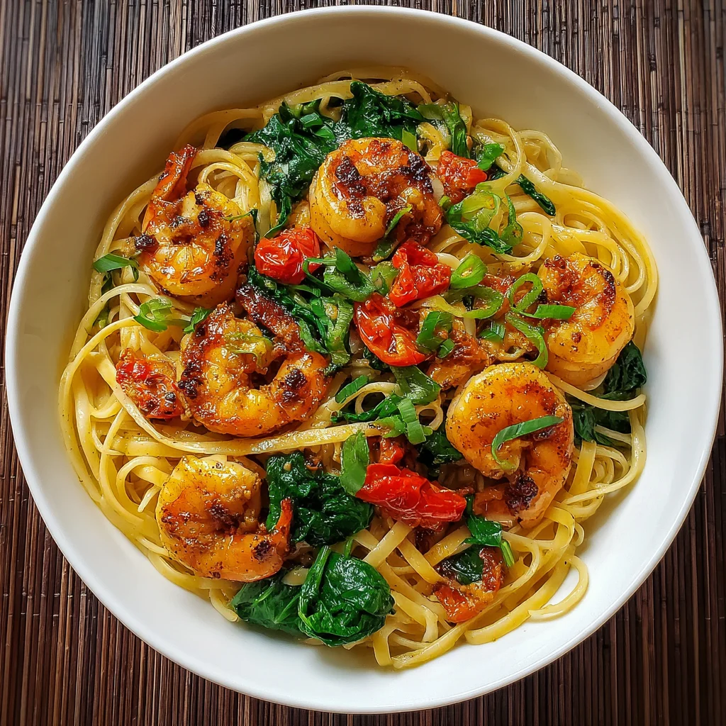 Jamaican Shrimp Pasta