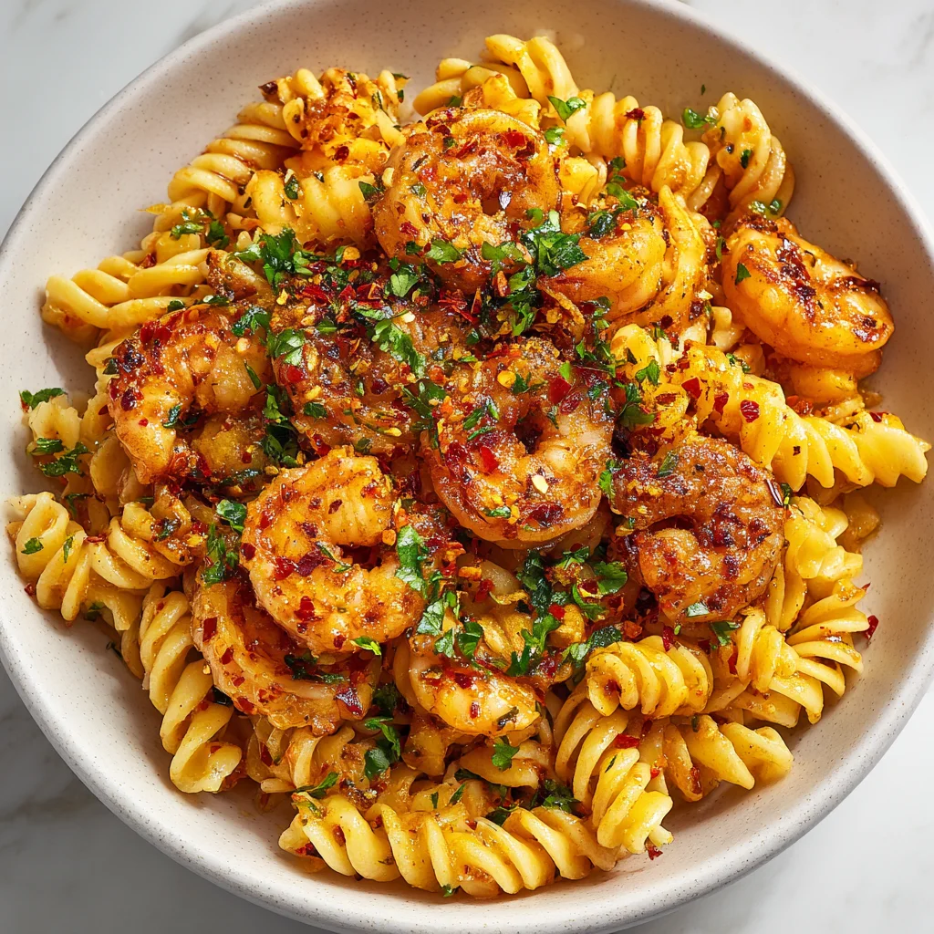 Jamaican Shrimp Pasta
