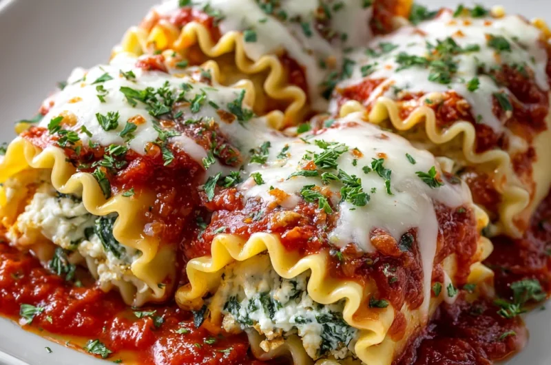 Spinach Lasagna Roll Ups Recipe