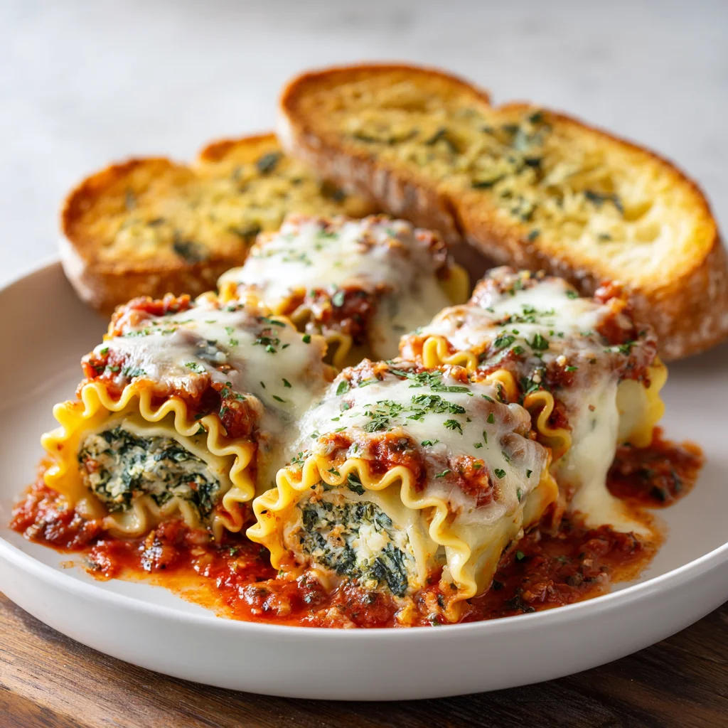 Spinach Lasagna Roll Ups Recipe